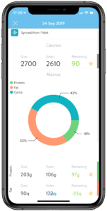 trainerize-nutrition-summary